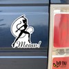 2 Pack Meow Cat Woman Car Decal – Bad Fish