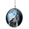 Gotham Decor Howling Wolf Hardwood Fan/Light Pull