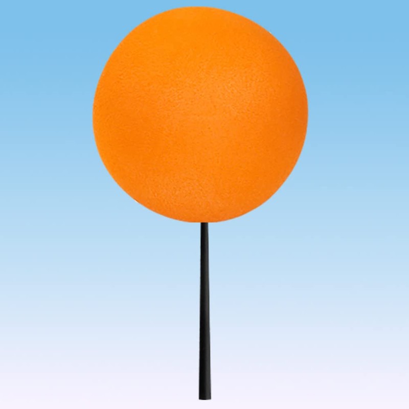 Coolballs Plain Orange Car Antenna Balls (1.75" Inch Diameter) (Pack