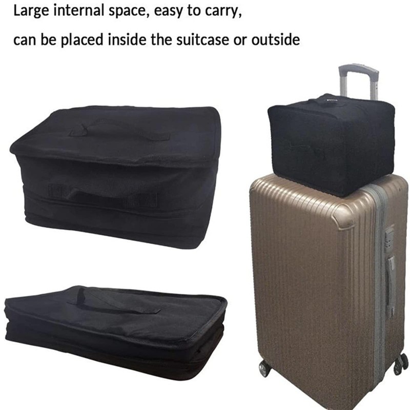 Jaugufiy Multi-layer Hanging Closet Storage Bag Hanging Travel Shelves Suitcase