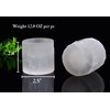 AMOYSTONE Selenite Tealight Holders Natural Crystal Candle Holders Decorative Tealight
