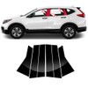 6pcs Black for Honda CRV(2017-2022) Car Window Center Pillar Stickers