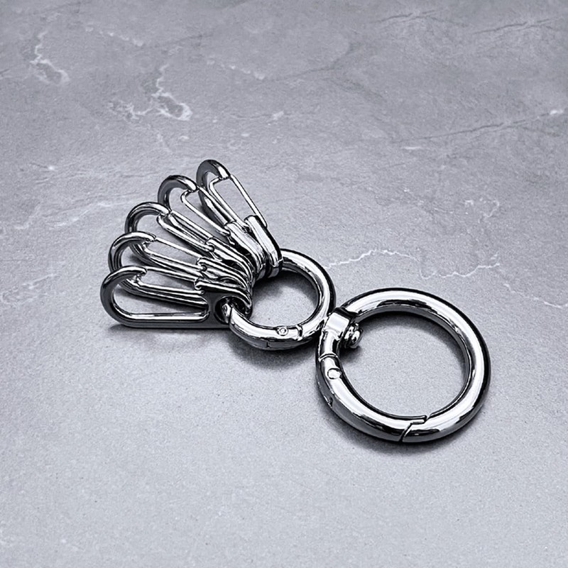 Round Carabiner Key Ring 360 Degree Rotation Nascan Accessory Metal
