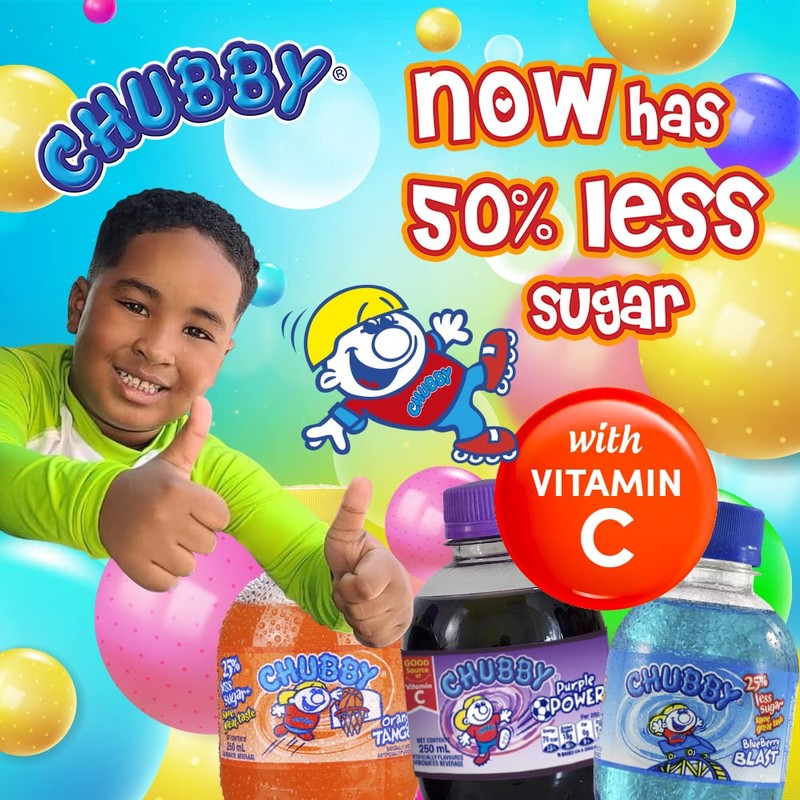 Chubby USA Soda 8.4 oz (250ml) 6 Pack (Tutti Frutti)