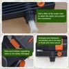 Mini Turbo Oscillating Lawn Sprinkler 16 Nozzles, Garden Sprinkler with
