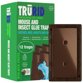 Mouse Traps Indoor, Heavy Duty Sticky Traps for Mice and Small Rats, 12 Pack