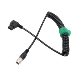 HangTon Power Cable for Fujinon Nikon Canon B4 ENG 2/3" Lens Servo D-Tap to Hirose 12 Pin Female Coiled