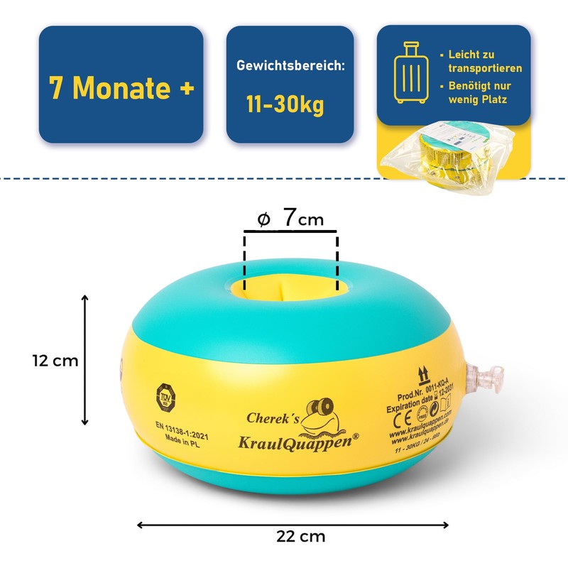 Kraulquappen Cherek Beginner Swimming Arm Bands for Children from 8