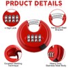 Maitys 4 Digit Combination Locks Stainless Steel Code Disc Lock