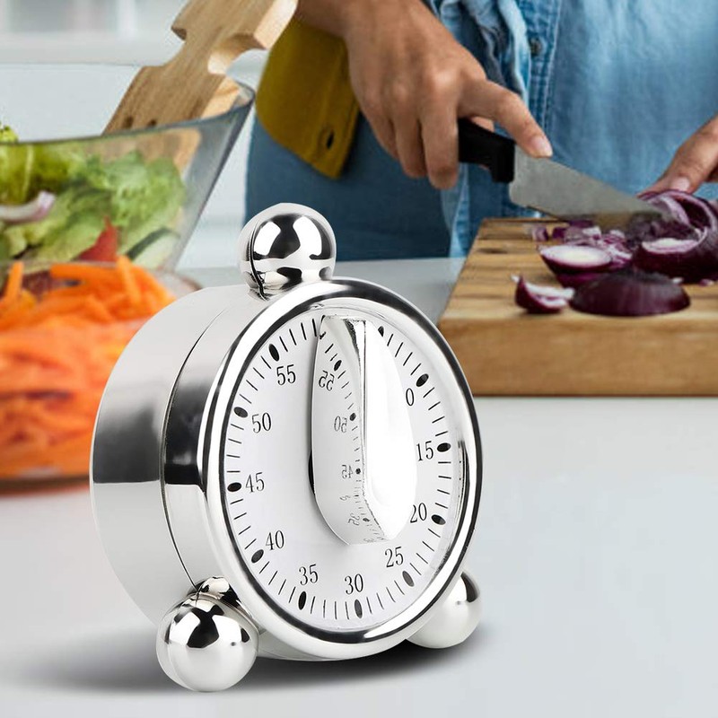 60 Minute Kitchen Timer, Mechanical Timer for Cooking, Baking, Visual
