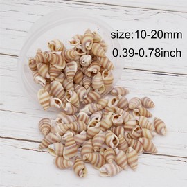 90grams About 200pcs Tiny Seashell Beach Spiral Shells Craft Charms Natural Mini Conch for Candle Making Ocean Themed Party Wedding Decor Fish Tank Vase Filler