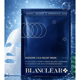 Blancleer (1+1) Blancclear Mask Pack Exosome Cica Relief Mask 1 box 10 sheets / (1+1) 블랑클리어 마스크팩 엑소좀 시카 릴리프 마스크 1박스 10매