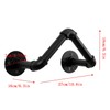 BDJSN Industrial Style Hose Holder, Wall Mounted Water Pipe Storage
