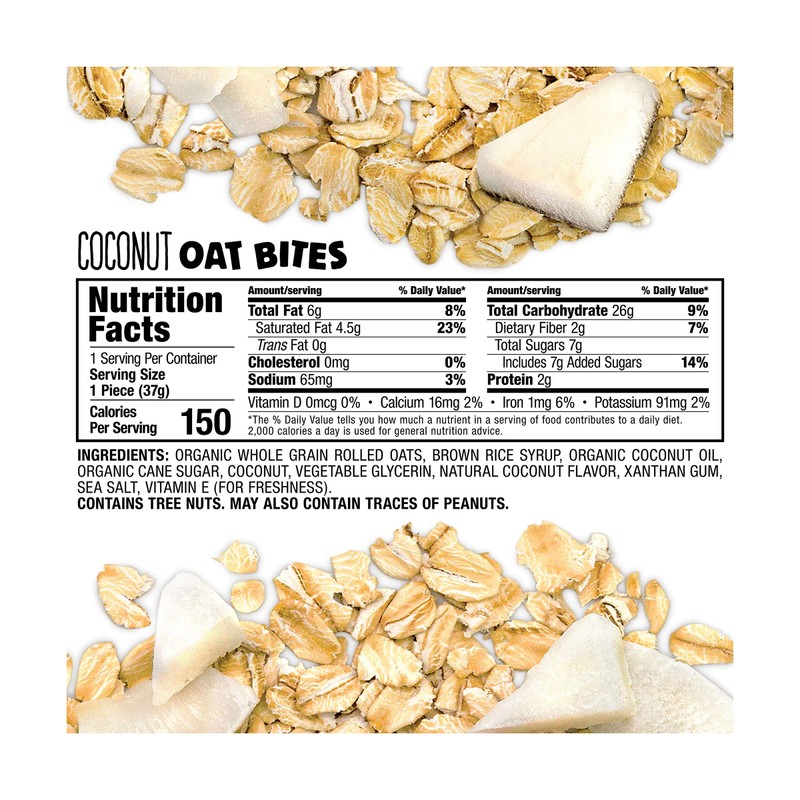 Bobo's Oat Bites, Coconut, 1.3 Ounce - 5 Count (Pack