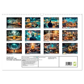 Crypto and Blockchain THE FUTURE HAS BEGUN (Wall Calendar 2026 DIN A3 Landscape), CALVENDO 12 Month Wall Calendar