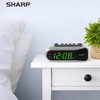 Sharp Digital Alarm Clock - Ascending Alarm Begins Faintly and