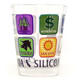 Silicon Valley California App Shot Glass