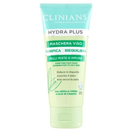 CLINIANS Hydra Plus Purifying Face Mask, Dermatologically Tested, Made in Italy, 75 ml