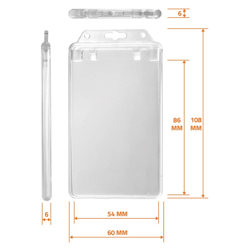 Karteo ID Card Holder Unique Permanent Lockable [Pack of 1]