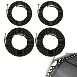 Zero Gravity Chair Replacement Cord Kit – 4-Pack Black Elastic Repair Laces, Heavy-Duty Bungee Cords for Lounge Chairs, Folding Chairs, Recliners, Garden and Patio Use, Long and Short Sizes