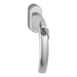 Hoppe Window Handle Atlanta – Secustik with 45 °, 10763909 VK 7 x 32 – 42 mm – Silver