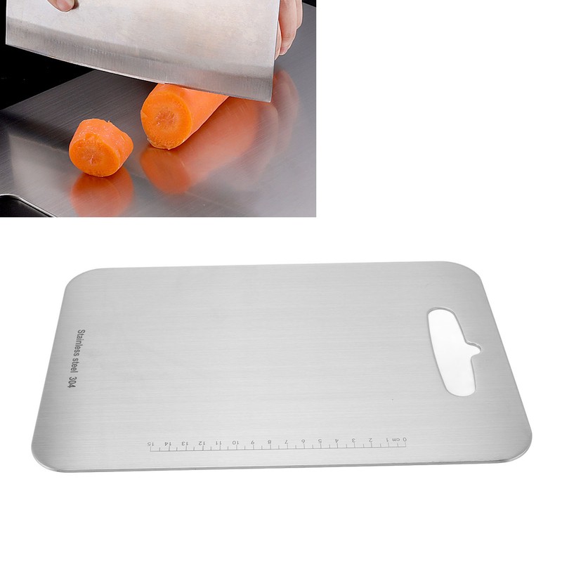 Cutting Board Double Sided 304 Stainless Steel Easy Cleaning for