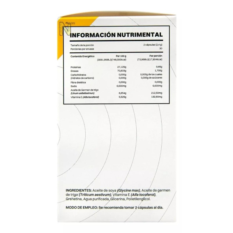 Anahuac Vitamina E-1000 (60 Cápsulas De 1,2 G C/u) Smart