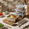 6 Pcs 304 Stainless Steel Food Storage Containers with Lids,