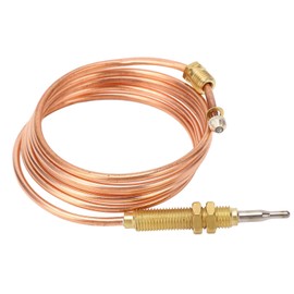 Universal Gas Thermocouple, 47in Copper Thermocoupler Sensor Thermocouple for Water Heater BBQ Grill, Firepit, Gas Fireplace Thermocoupler Replacement