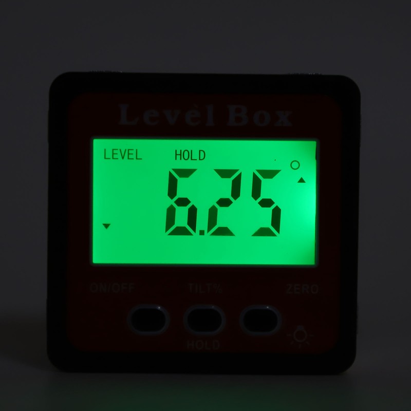 Digital Level Box Accurate Magnetic Portable Size Protractor Inclinometer for