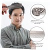 OHPHCALL Zinc Alloy Skull Comb Beard Styling Tool Men's Hairdressing