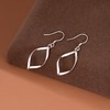 SLUYNZ Solid 925 Sterling Silver Hollow Curve Earrings Hanging for