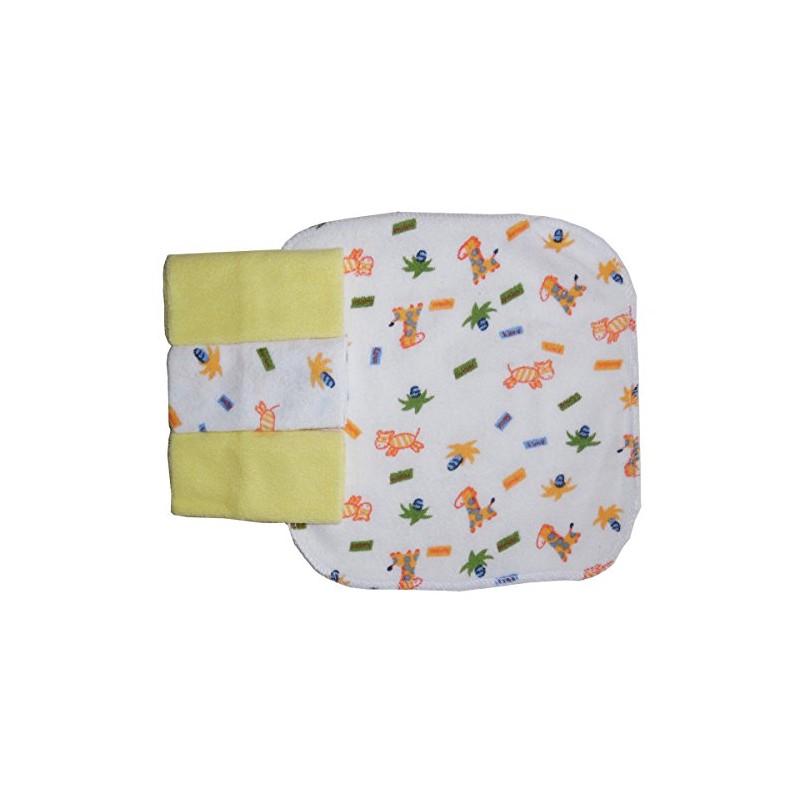 Bambini Four Piece Wash Cloth Set White