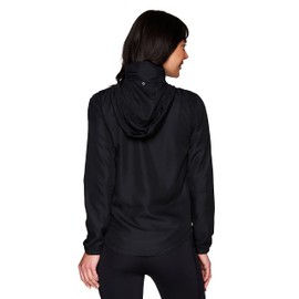Avalanche Women's Everyday Zip Up Lightweight Jacket With Convertible Hood Black M