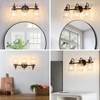 AMRUIPO 3 Lights Bathroom Vanity Light, Oil Rubbed Bronze Bathroom