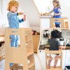 WOOD CITY Kitchen Step Stool for Kids and Toddlers with