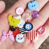 Chenkou Craft Random 100pcs Small Plastic Buttons DIY Sewing Craft