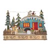 Kurt S. Adler 7.5-Inch Battery-Operated Wooden Light Up Camper with