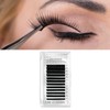 Auto Fan False Eyelashes Women Professional Salon Black Volume False