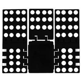 WedDecor Tshirt Folding Board Black | Fast Speed Clothes Shirt Folder Organizer Premium Plastic Folding Board | Laundry Folding Board | Tshirt Organizer Easy And Fast Folding Board for Adult and Kids