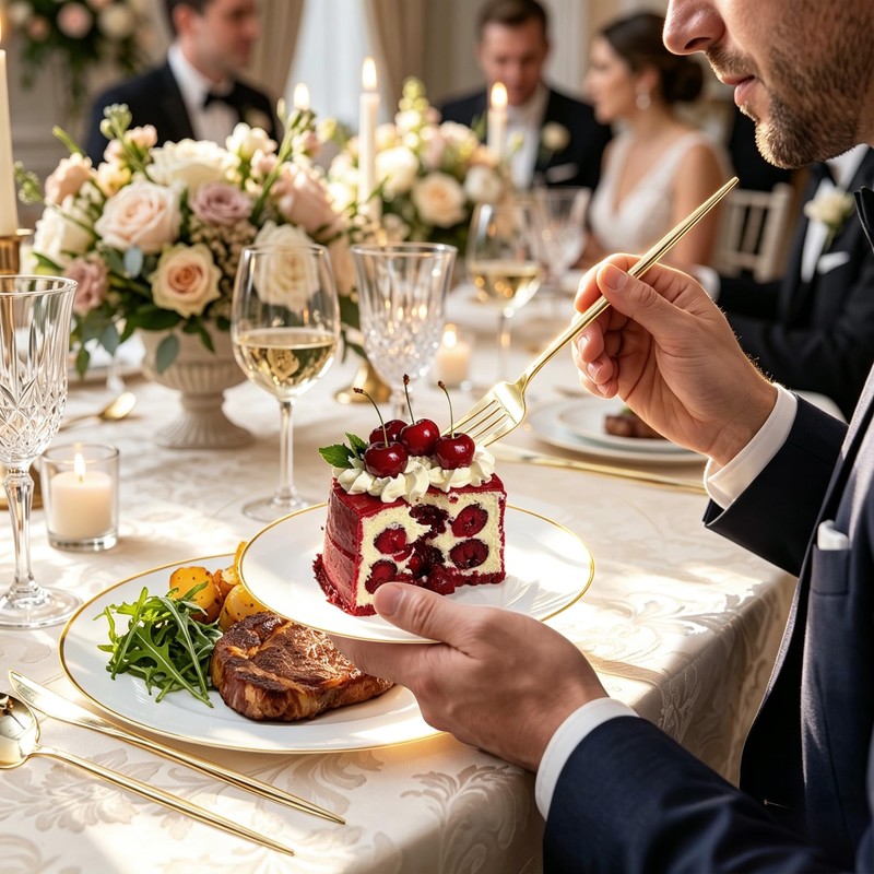 N9R 150PCS White Plastic Plates with Disposable Silverware Set, Gold