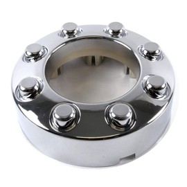 BB Auto Set of 4 New Chrome 4x4 Wheel Center Caps Replacement for 2005-2018 Ford F250 F350 SRW (Single Rear Wheel) 4WD Pickup Truck 2 Open Front, 2 Closed Rear Caps