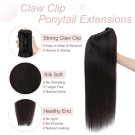 BH Claw Ponytail Extensions Real Hair