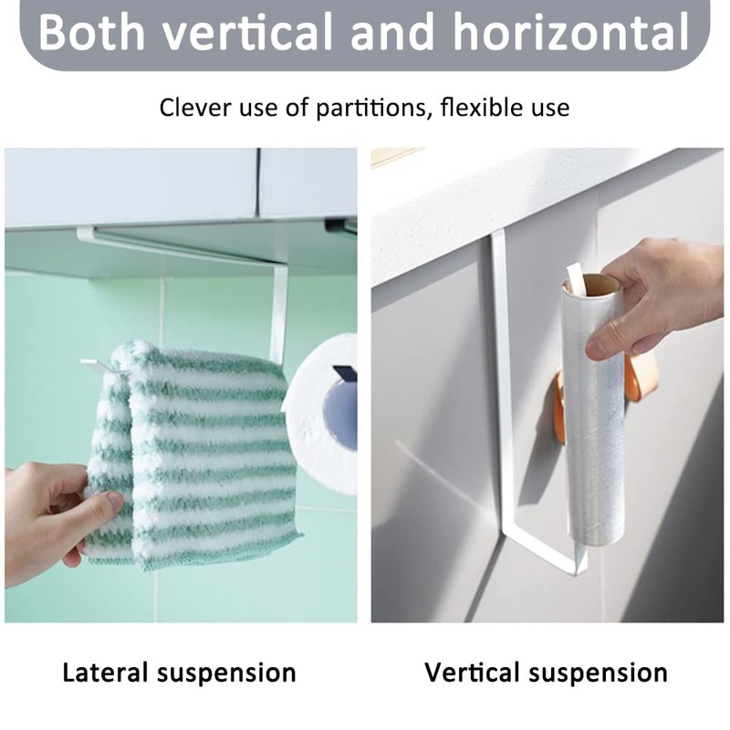Jizxol Kitchen Roll Holder, No Drilling, Kitchen Roll Holder, Kitchen