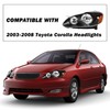 SOCKIR Headlight Assembly Compatible with 2003 2004 2005 2006 2007