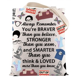 VAMSII TV Show Inspired Gifts Big Bang Theory Fans Tote Bag Sheldon Fans Gift Big Bang Merchandise for Her (Bang Theory Tote)