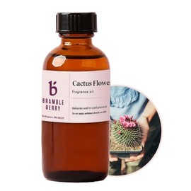 Bramble Berry Cactus Flower Fragrance Oil (2 Fl oz) | Great for Making DIY Soap, Candles, Lotion, Bath Bombs, Skin & Body Care | Vegan, Phthalate & Paraben Free