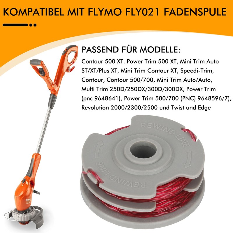 Eyoloty FLY021 599431790 Thread Spool Suitable for Flymo Contour 500