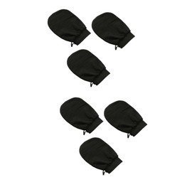 Minkissy 2sets Skin Massage Gloves Exfoliating Body Scrubber for Bath Shower 3pcs*2