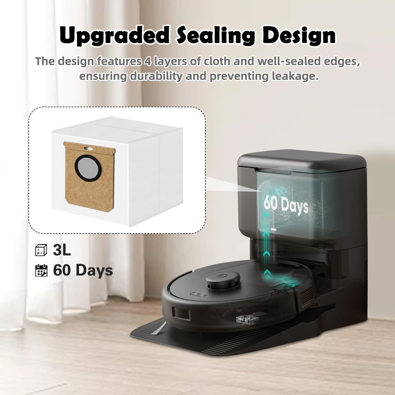 12 Pack L60 L50 Dust Bags Compatible with Eufy L60
